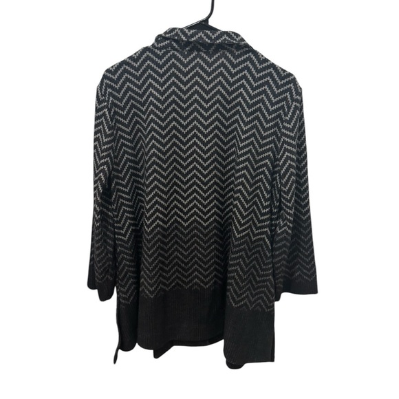 John Mark Chevron Print Sweater Shacket Size Large - Picture 2 of 5